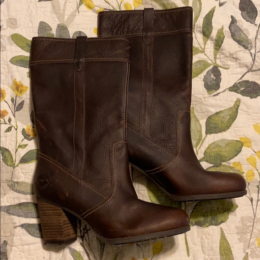 Timberland brown leather waterproof boot 9